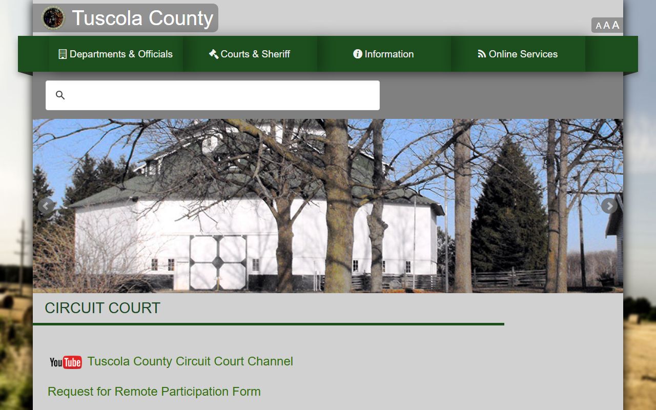 Tuscola County criminal court records at the 54th Circuit Court