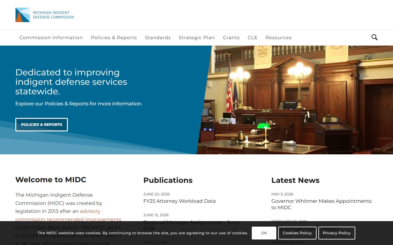 Tuscola County arrest records appointed defense counsel